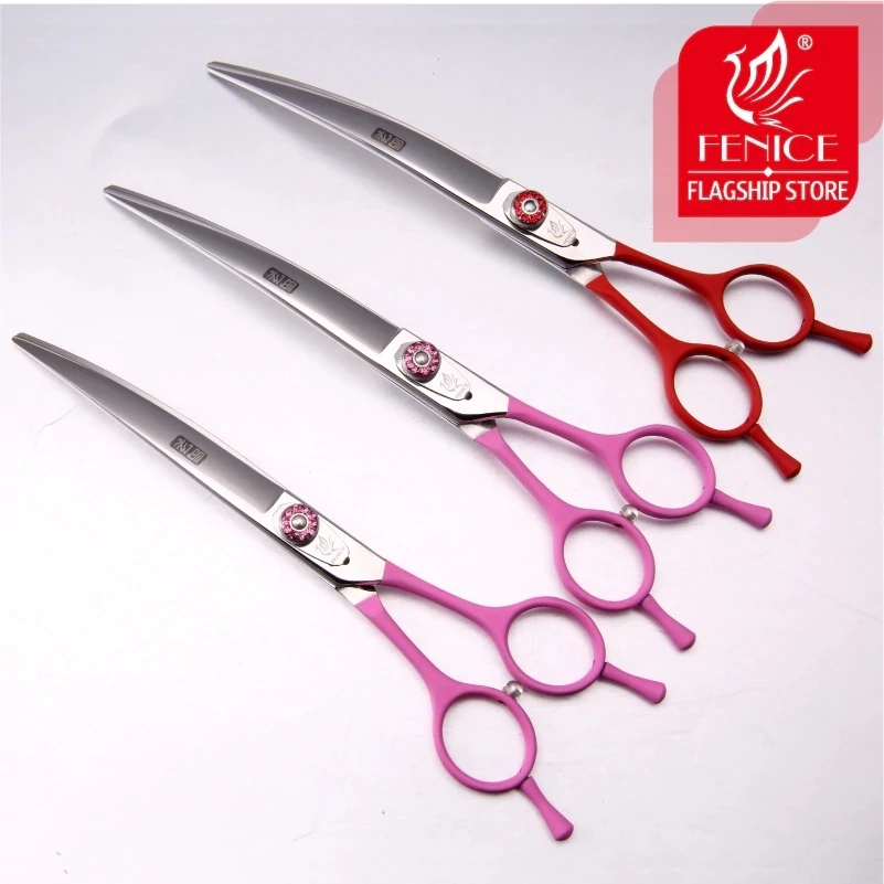 Grooming Scissors - Tesoura Curva Profissional Fenice JP440C para
