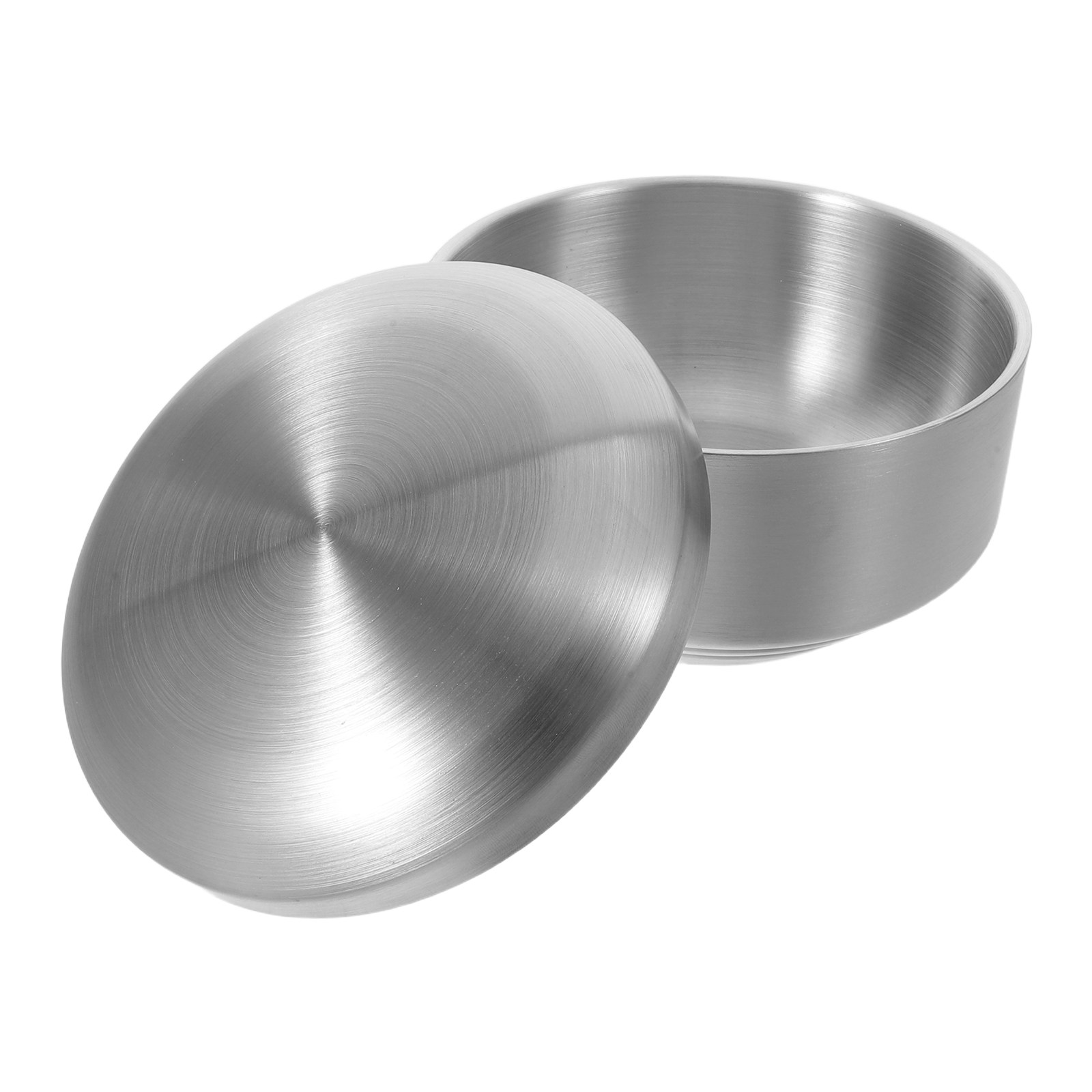 Shaving Cream - Tigela compacta de aço inoxidável para
