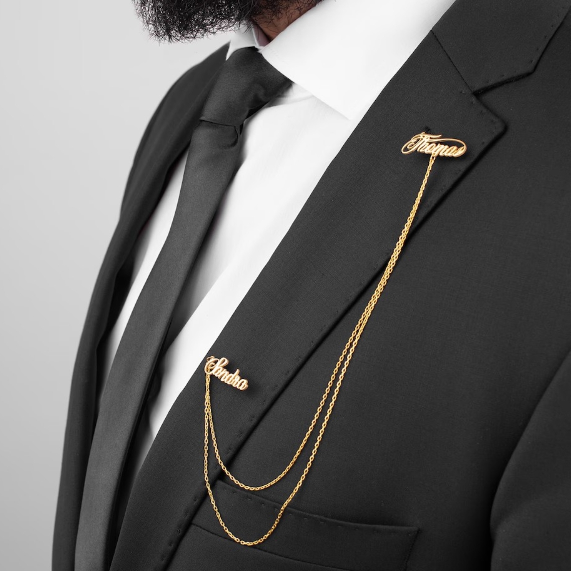 Grooming Kit - Broche Personalizado com Nome Duplo para