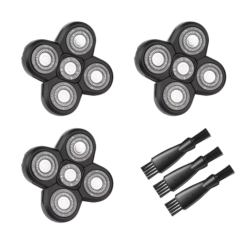 Electric Razor - Cabeça Rotativa de 5 Lâminas para