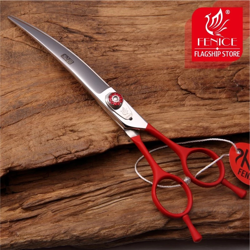 Tesoura Curva Profissional Fen - Grooming Scissors avaliação e preço