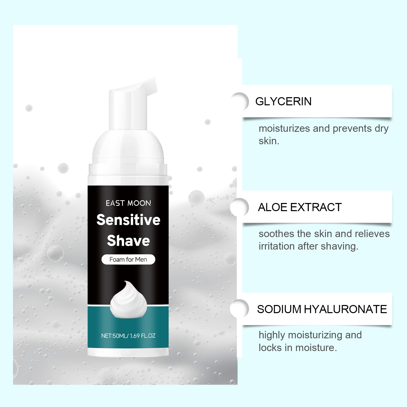 Mousse de Barba de Aloe de 50m - Shaving Cream avaliação e preço