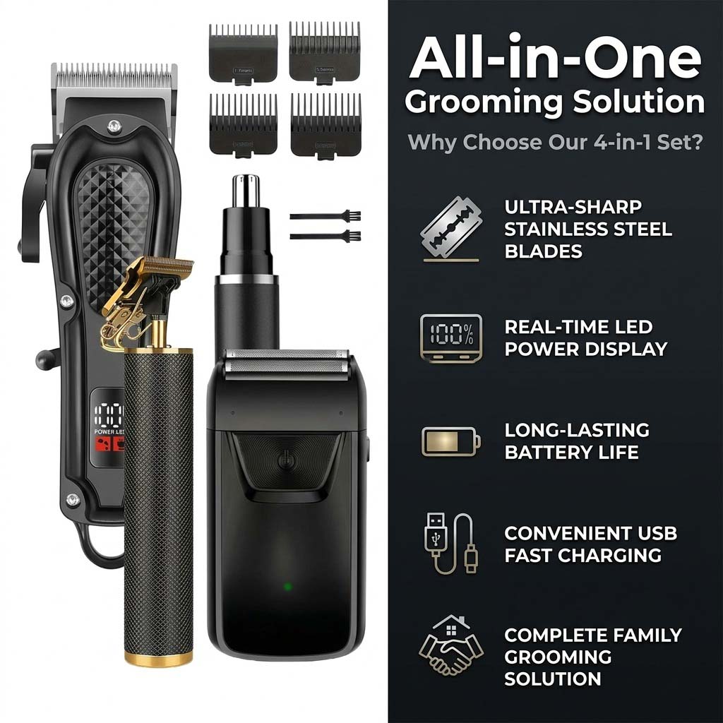 Conjunto de aparadores de cabe - Electric Shaver Rotary avaliação e preço
